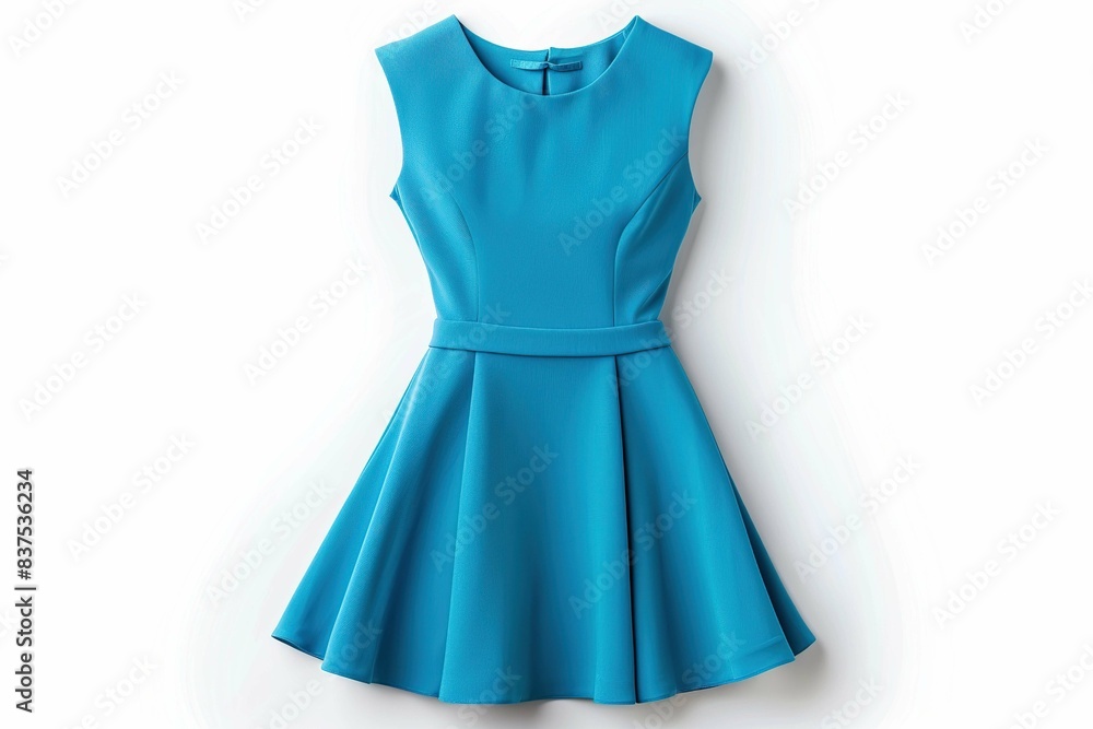 Shift dress, isolated on white Shift dress, isolated on white