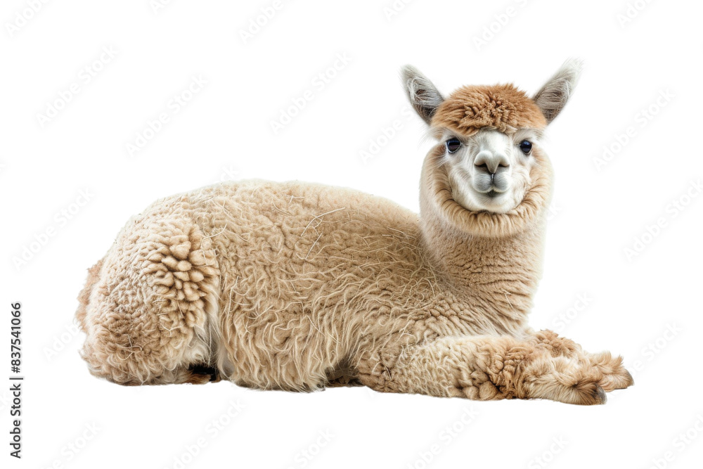 Obraz premium Adorable Alpaca Lying Down