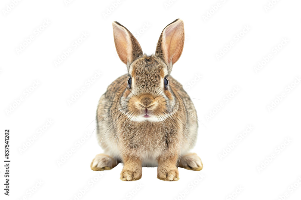 Cute Brown Rabbit Looking at Camera