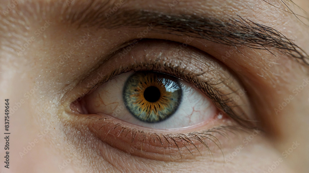 Obraz premium human eye slowly opening