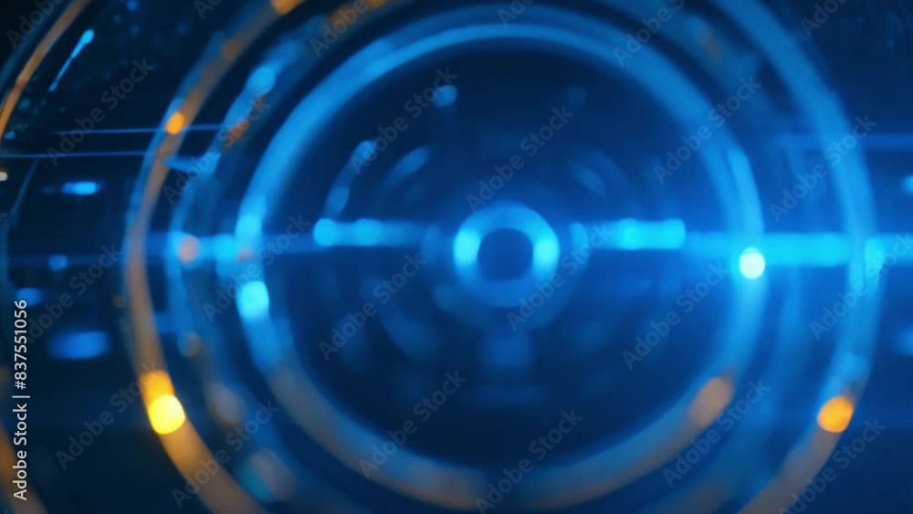 background with advanced, futuristic technology in the form of a circle of glowing footage background with advanced, futuristic technology in the form of a circle of glowing footage
