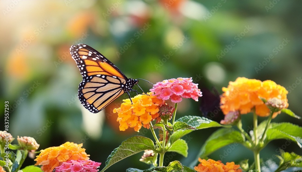 Obraz premium butterfly on flower wildlife, spring, colorful, beautiful, black, yellow, fauna, wing, closeup, fly, flowers, leaf