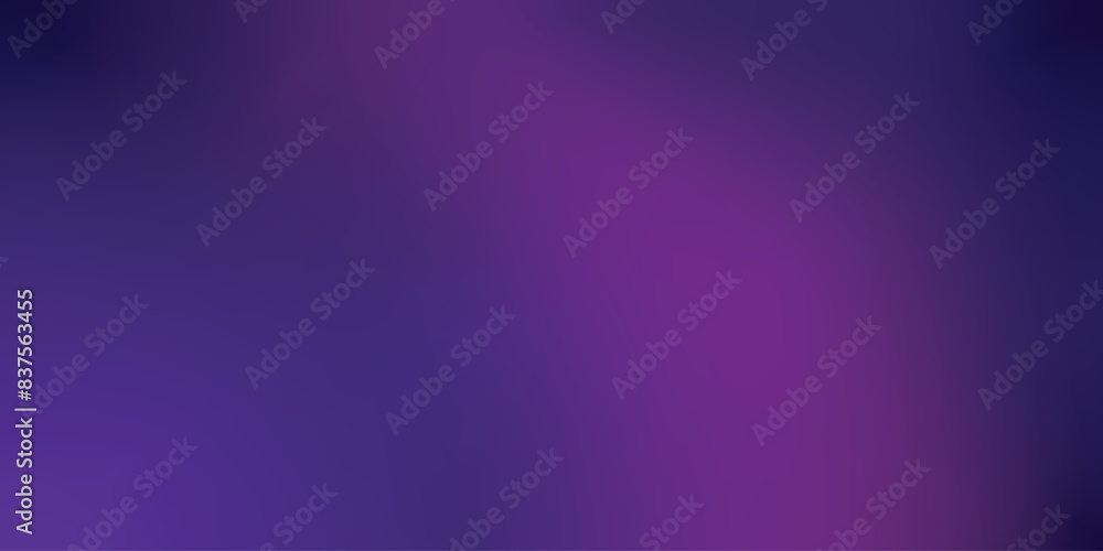 Fototapeta premium Purple gradient abstract banner background vector with glowing purple light and copy space for design