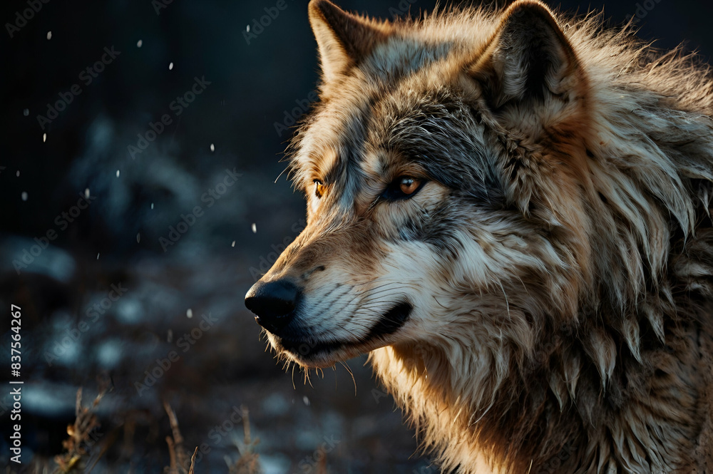 Obraz premium A close up of a fox. the sharp eyes are very well brought out.