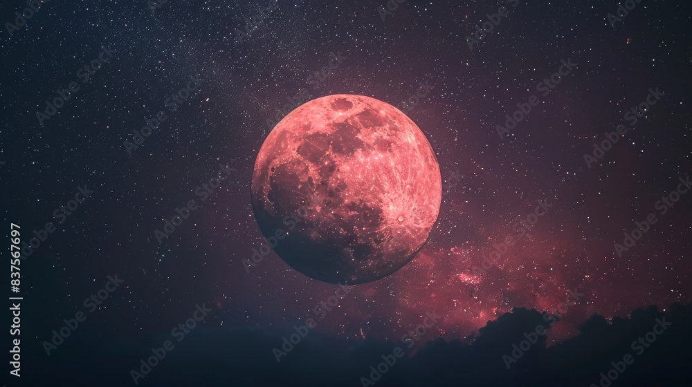 Obraz premium Planet Jupiter with its many moons