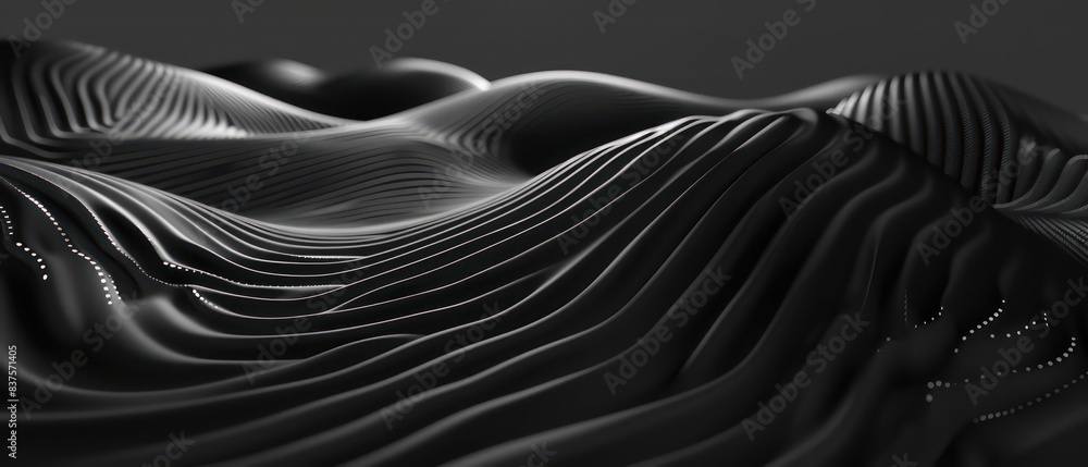 black abstract moving smoothed lines with futuristic glowing effect black abstract moving smoothed lines with futuristic glowing effect