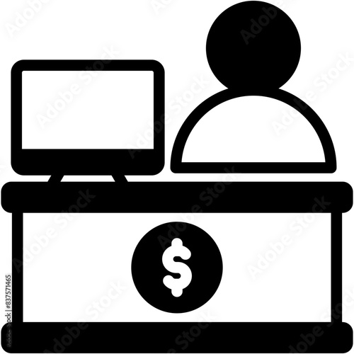 Bank Clerk Icon