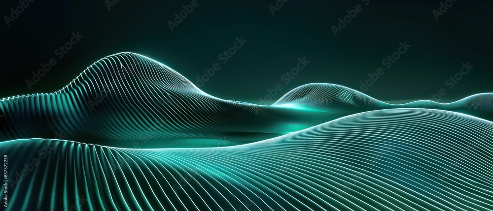 green teal abstract moving smoothed lines with futuristic glowing effect green teal abstract moving smoothed lines with futuristic glowing effect