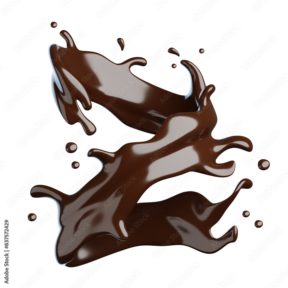 Chocolate Splash 3D Realistic Chocolate Splash 3D Realistic