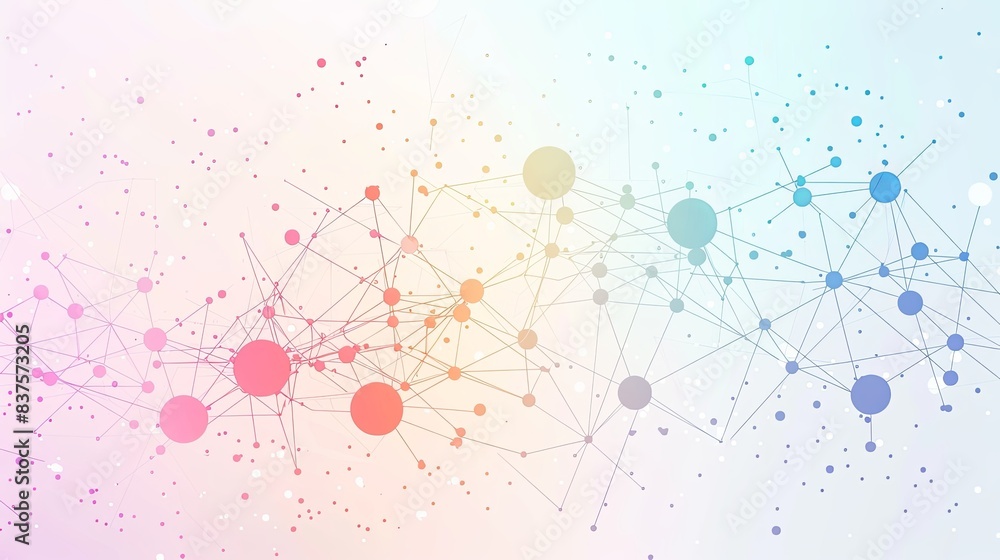 Data network flat design front view connectivity theme animation colored pastel Data network flat design front view connectivity theme animation colored pastel