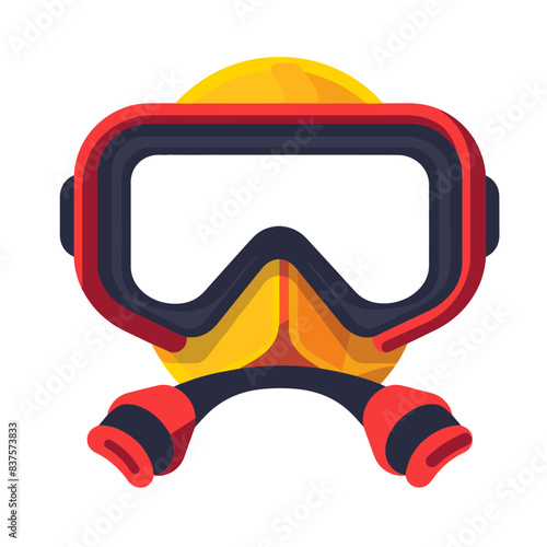 Vector illustration of scuba diving equipment