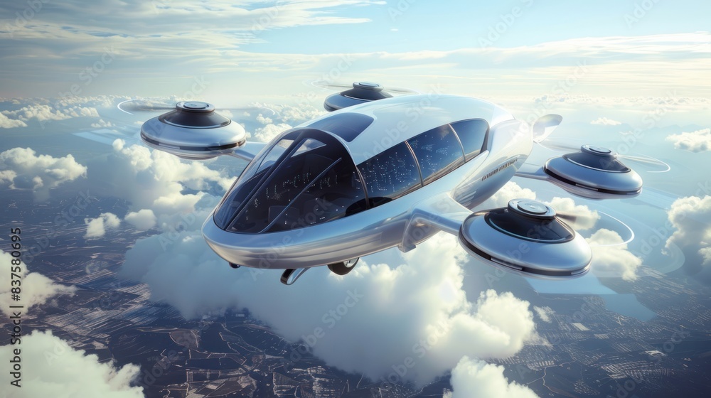 A Drones flying in the sky Work without a driver3D rendering image. A Drones flying in the sky Work without a driver3D rendering image.