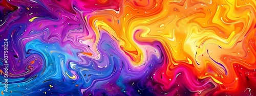 Abstract Swirling Colorful Background