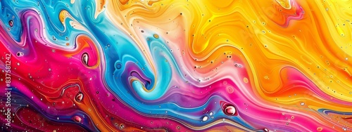 Abstract Swirls of Color photo