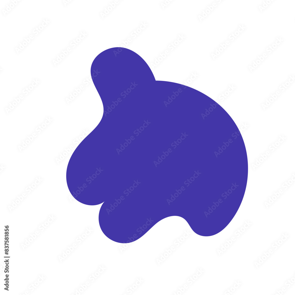 Abstract shape organic blob vector Abstract shape organic blob vector