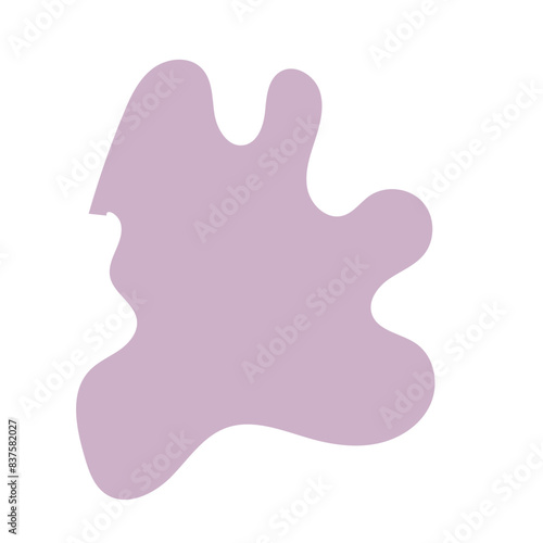 Abstract shape organic blob vector 
