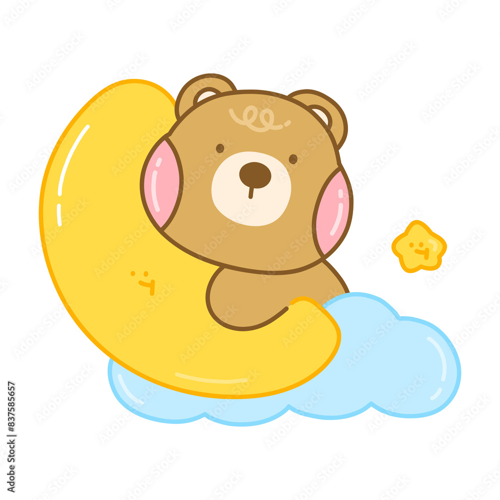 Fototapeta premium Good night baby bear