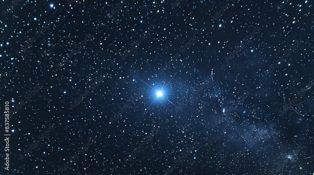 Fototapeta premium The Bright Star Rigel in the Constellation Orion 