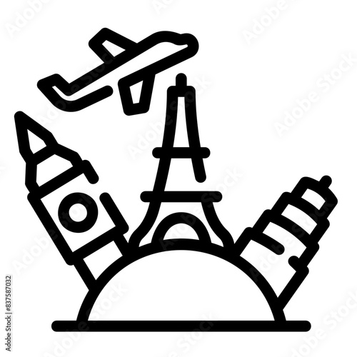 sightseeing outline icon