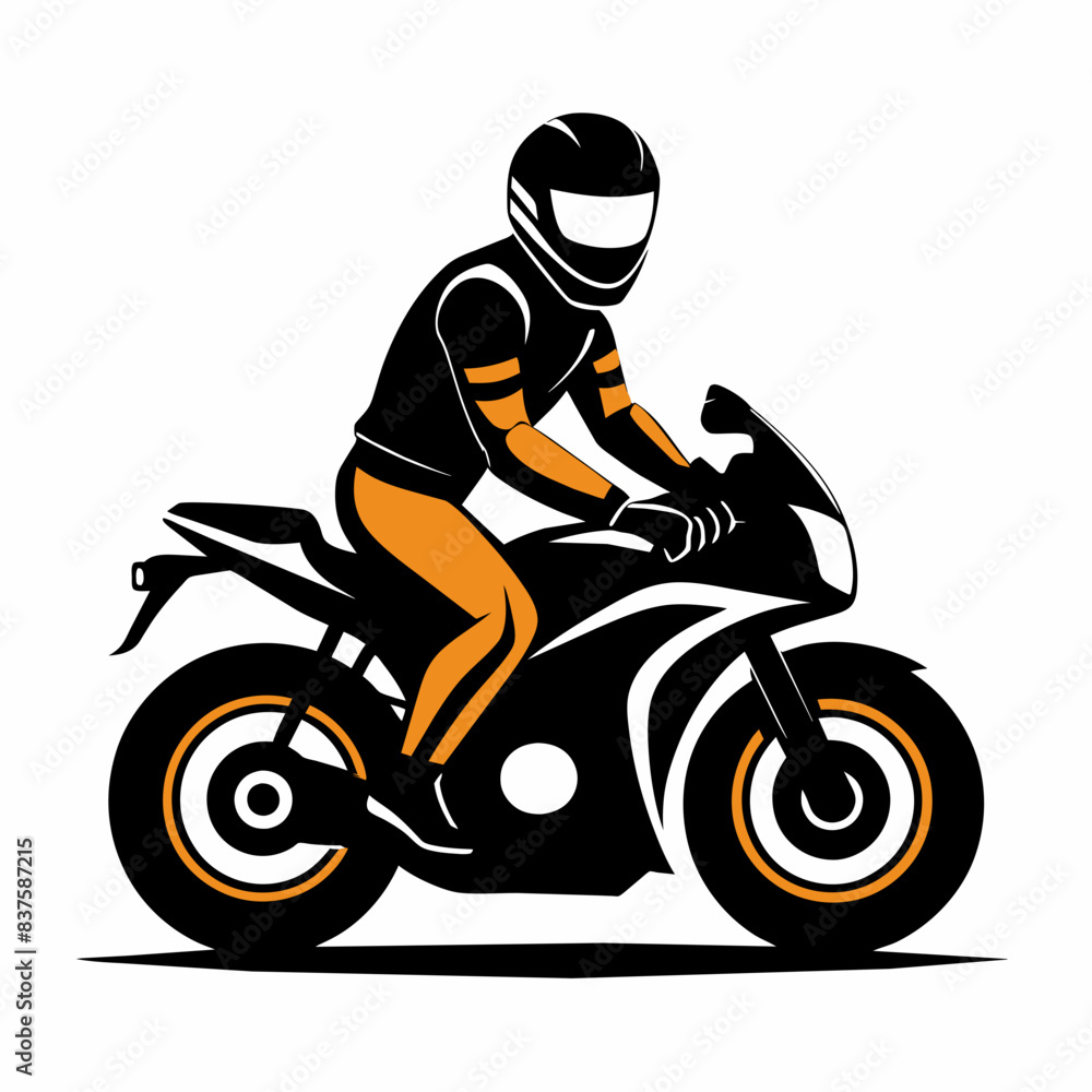 biker on a motorcycle biker on a motorcycle