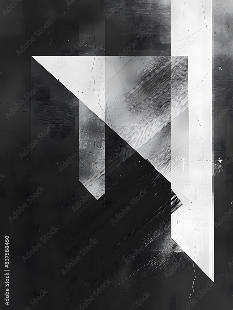 Abstract Geometric Black and White Art Abstract Geometric Black and White Art