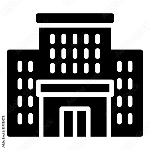 hotel glyph icon