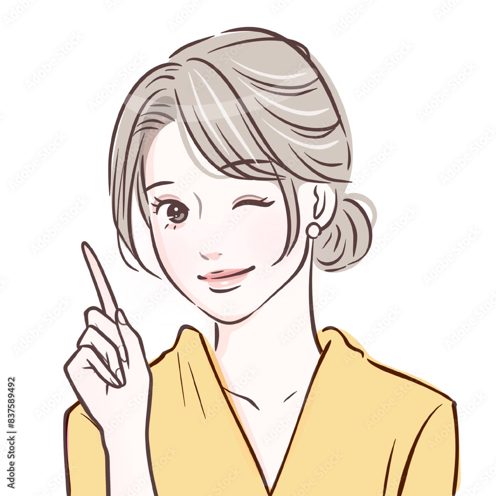 Illustration material for women and girls Illustration material for women and girls