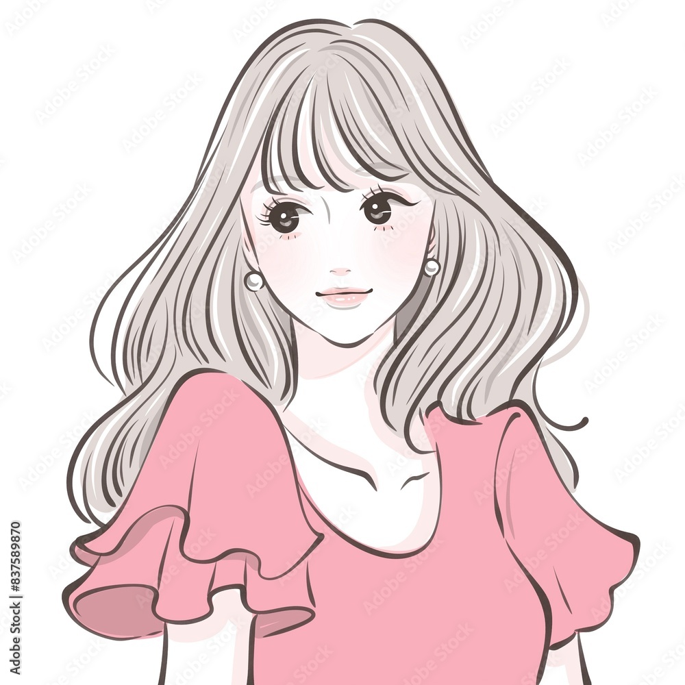 女性・女の子のイラスト素材 女性・女の子のイラスト素材