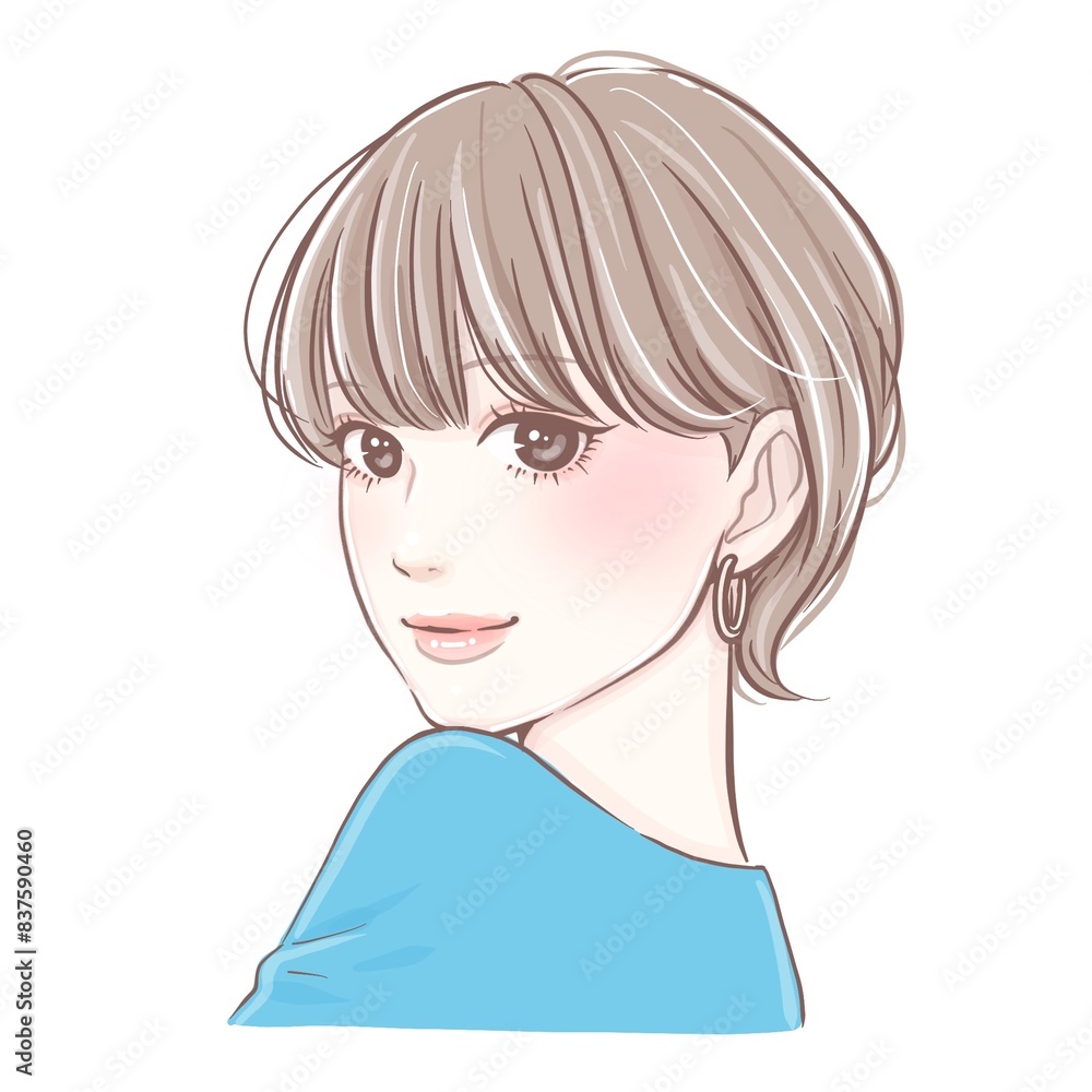 女性・女の子のイラスト素材 女性・女の子のイラスト素材