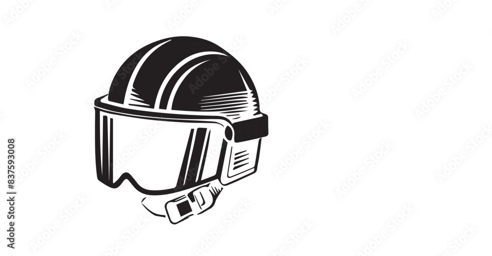 the most popular variety of safety helmets in the world, vector image in black the most popular variety of safety helmets in the world, vector image in black