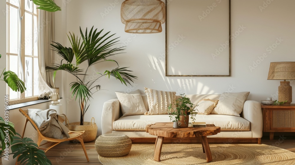 Cozy and Tropical Living Space With Scandi-Boho Cozy and Tropical Living Space With Scandi-Boho