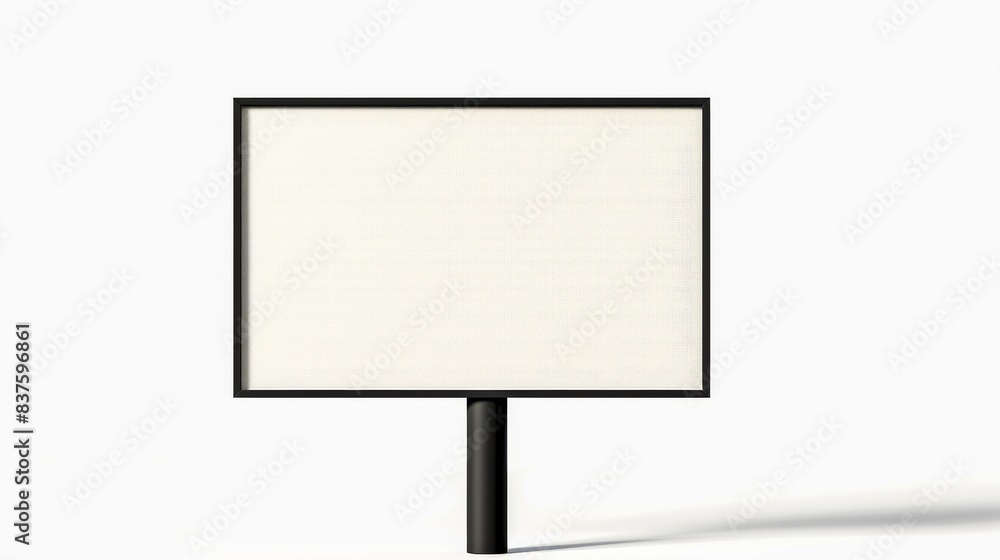 An isolated illustration of a blank signboard with a subtle shadow effect on a white background, providing a versatile canvas for creative messaging or advertising An isolated illustration of a blank signboard with a subtle shadow effect on a white background, providing a versatile canvas for creative messaging or advertising
