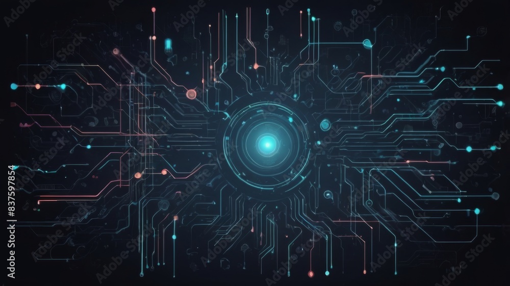 Perfect digital background for very fancy technological processes Perfect digital background for very fancy technological processes
