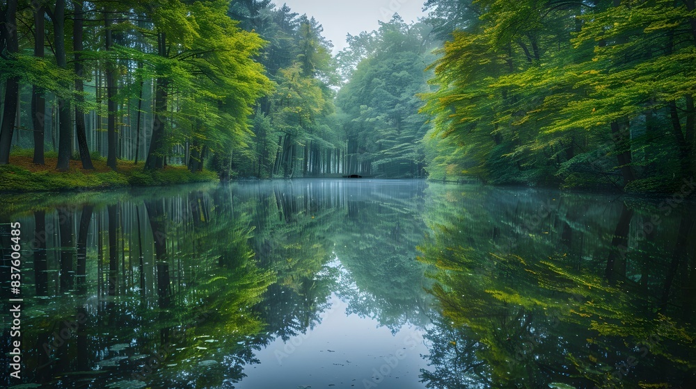Obraz premium A tranquil lake image