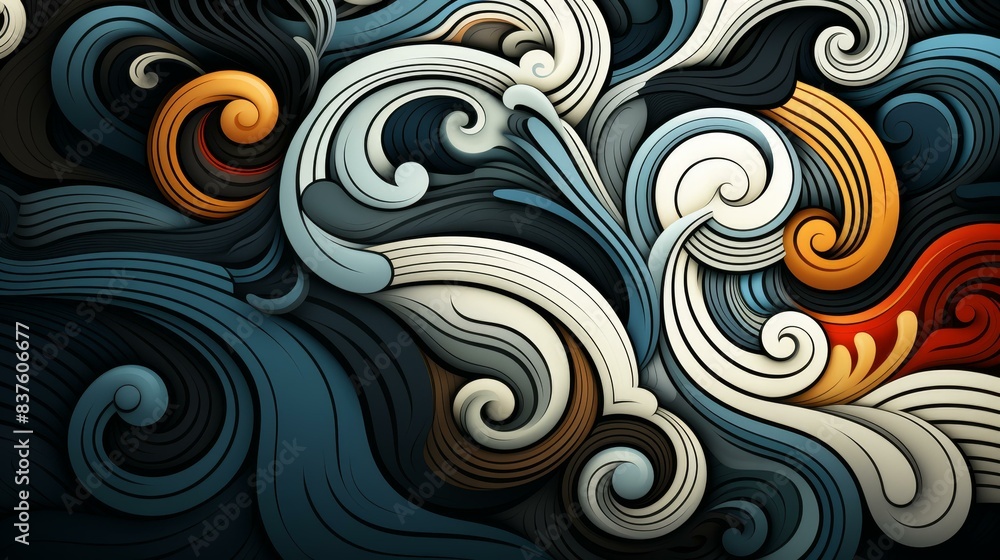Dynamic Zentangle artwork with bold lines, flat texture, and intricate details. Dynamic Zentangle artwork with bold lines, flat texture, and intricate details.