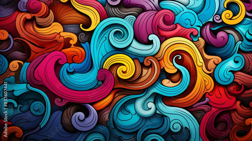 Bold and artistic scribble compositions with vibrant colors and detailed textures in flat illustrations and seamless patterns. Bold and artistic scribble compositions with vibrant colors and detailed textures in flat illustrations and seamless patterns.