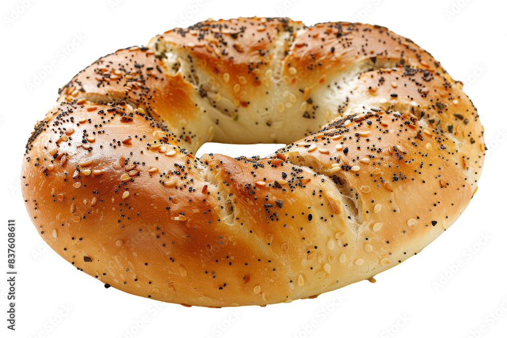 Closeup of a Freshly Baked Everything Bagel Closeup of a Freshly Baked Everything Bagel