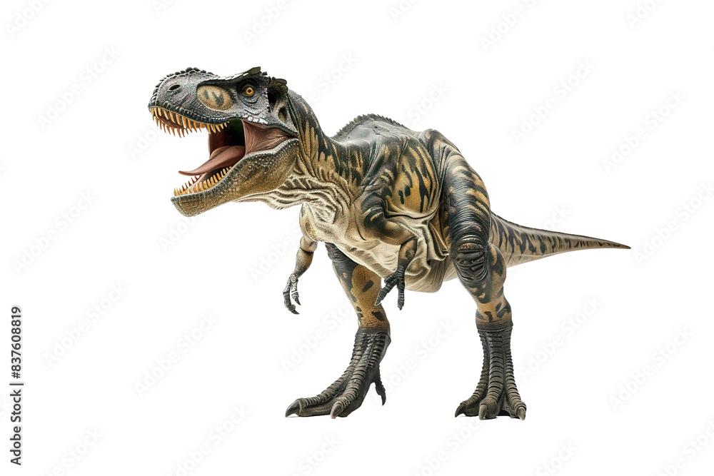 Fototapeta premium Allosaurus in its Natural Habitat Isolated on Transparent Background