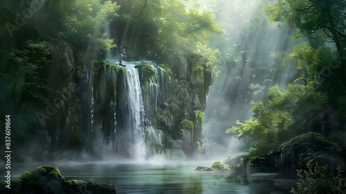 Waterfalls landscape img © Yelena