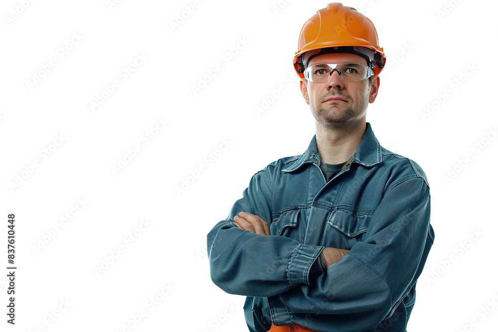 Engineer in Hard Hat Isolated on Transparent Background Engineer in Hard Hat Isolated on Transparent Background