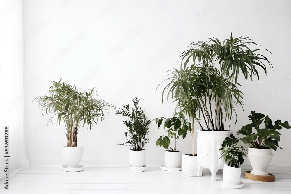 generated illustration of decorative home plants concept generated illustration of decorative home plants concept