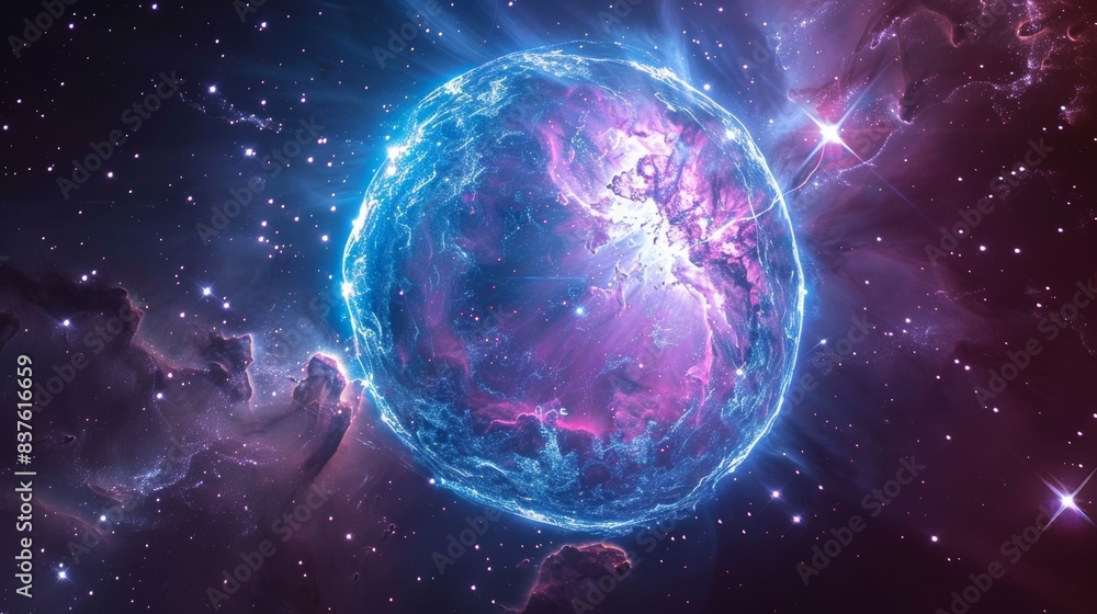 Obraz premium Unique Eskimo Nebula 