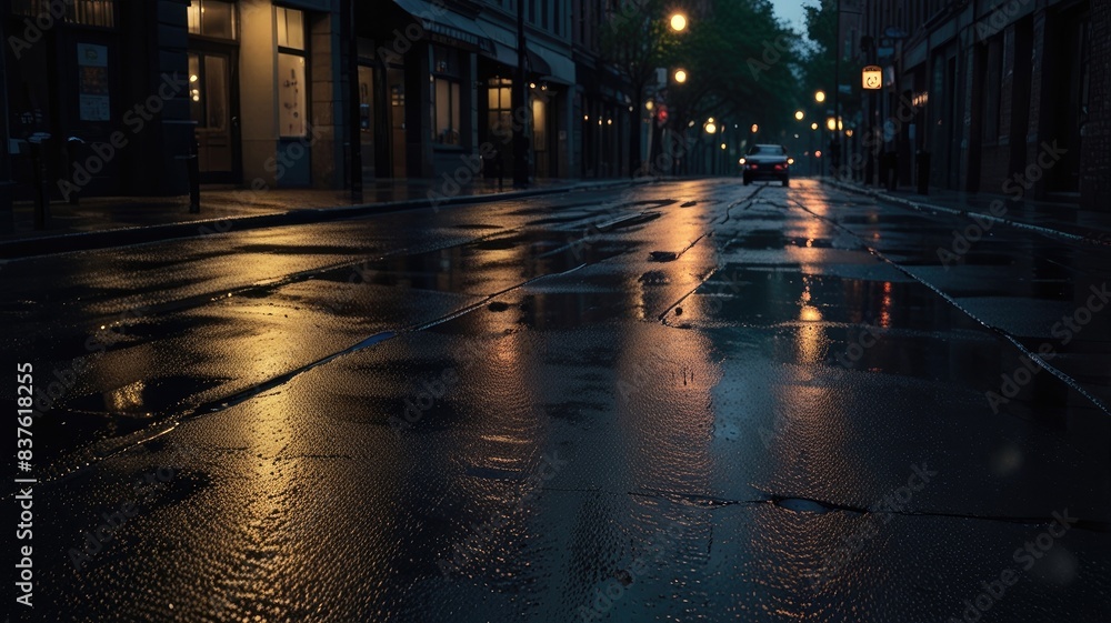 wet and deserted road wet and deserted road