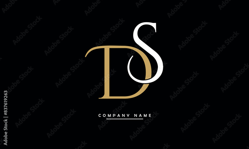 DS, SD, D, S Abstract Letters Logo Monogram DS, SD, D, S Abstract Letters Logo Monogram