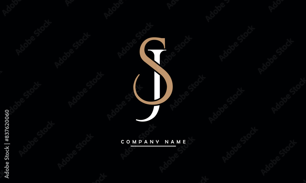 JS, SJ, J, S Abstract Letters Logo Monogram