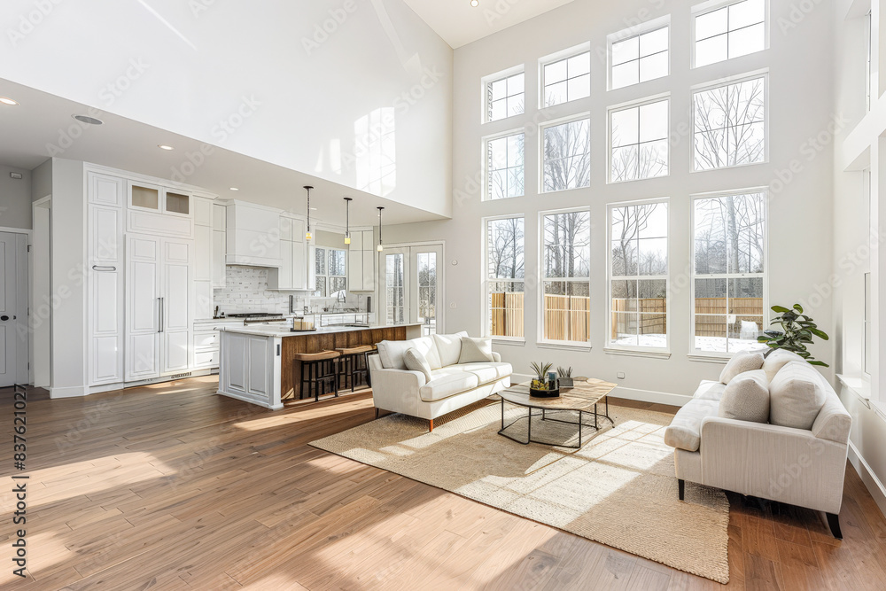 Minimalist living room interiors in neutral tones and natural lighting. Minimalist living room interiors in neutral tones and natural lighting.