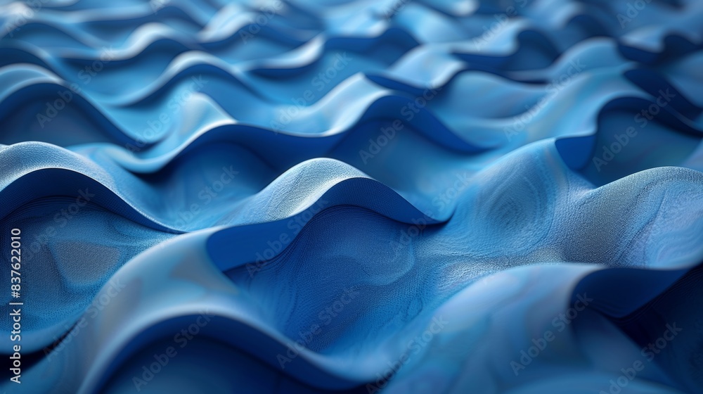 Obraz premium Mesmerizing abstract background with elegant blue curves, perfect for designs, wallpapers, and presentations.