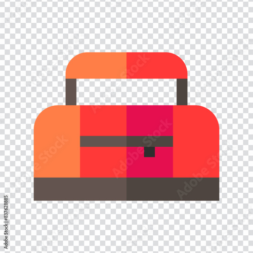 Sport bag icon vector design. flat vector illustration. Pixel perfect 64 x 64. Vector illustration simple symbol in eps 10