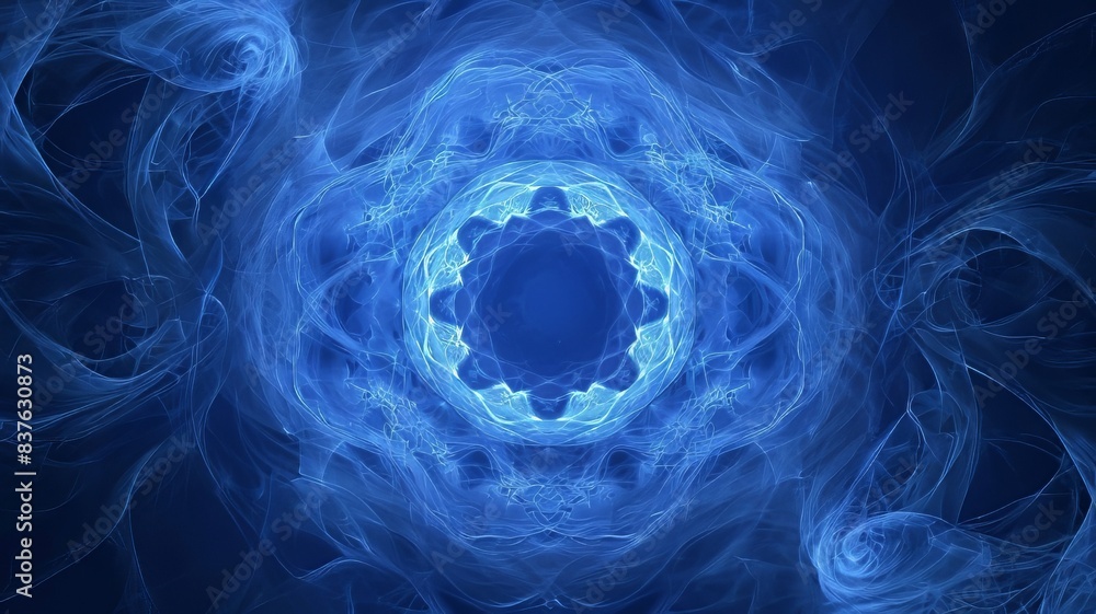 Symmetrical Blue Round Lights Symmetrical Blue Round Lights