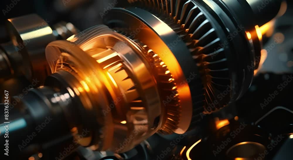 Radiant Harmony: The Transmission Gears in Golden. Industry background Radiant Harmony: The Transmission Gears in Golden. Industry background